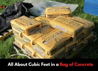 All About Cubic Feet in a Bag of Concrete