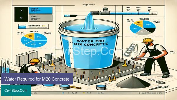Water Required for M20 Concrete