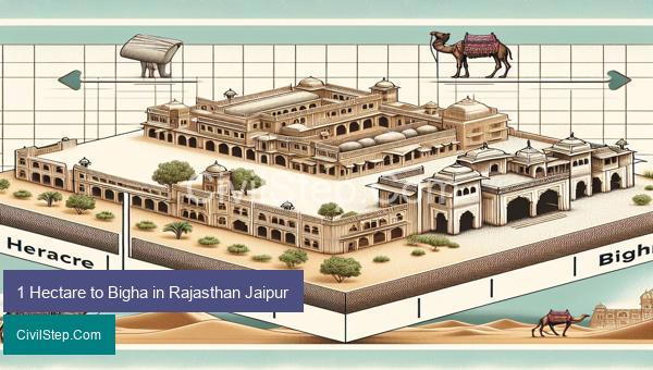 1 Hectare to Bigha in Rajasthan Jaipur