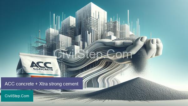 ACC concrete + Xtra strong cement