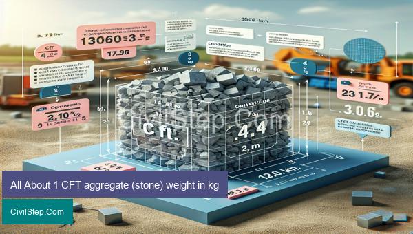 All About 1 CFT aggregate (stone) weight in kg