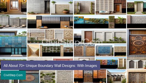 All About 70+ Unique Boundary Wall Designs: With Images