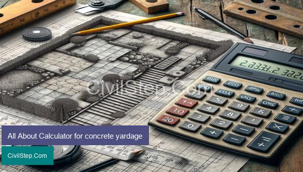All About Calculator for concrete yardage