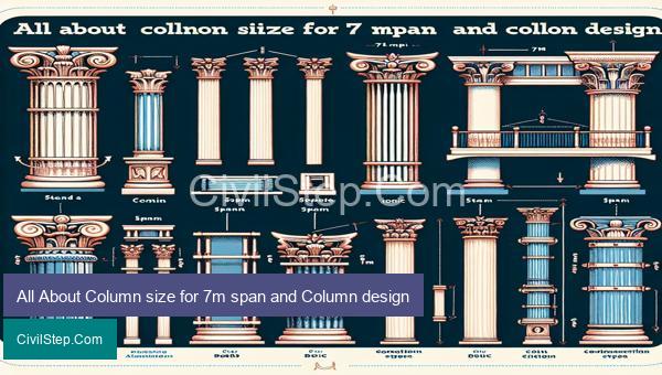 All About Column size for 7m span and Column design