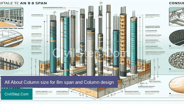 All About Column size for 8m span and Column design