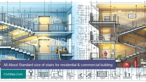 All About Standard size of stairs for residential & commercial building
