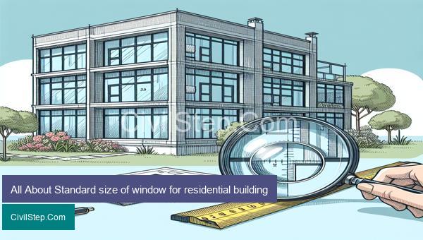 All About Standard size of window for residential building