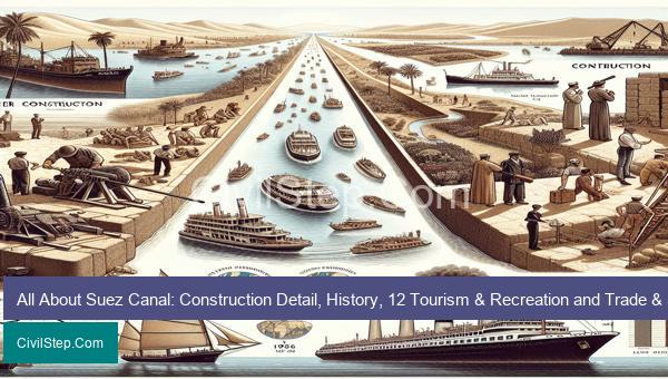 All About Suez Canal: Construction Detail, History, 12 Tourism & Recreation and Trade & Statistics