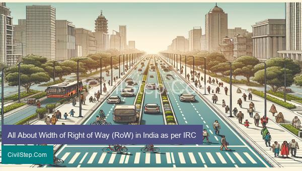 All About Width of Right of Way (RoW) in India as per IRC