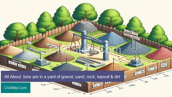 All About  tons are in a yard of gravel, sand, rock, topsoil & dirt