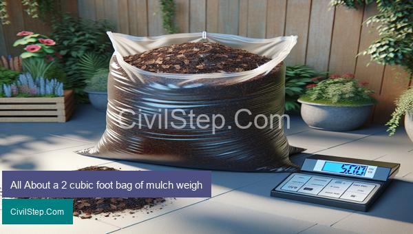 All About a 2 cubic foot bag of mulch weigh