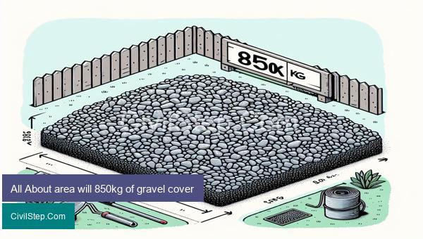 All About area will 850kg of gravel cover