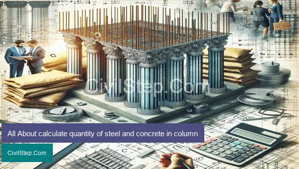 All About calculate quantity of steel and concrete in column