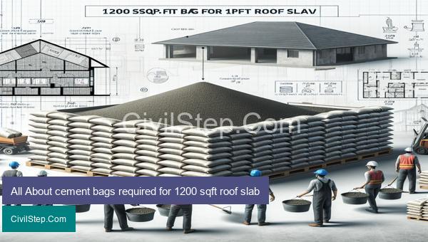All About cement bags required for 1200 sqft roof slab