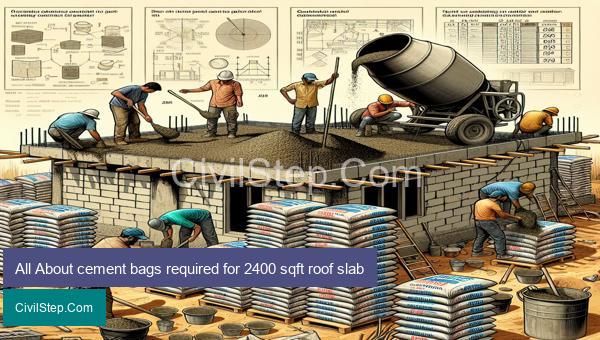 All About cement bags required for 2400 sqft roof slab