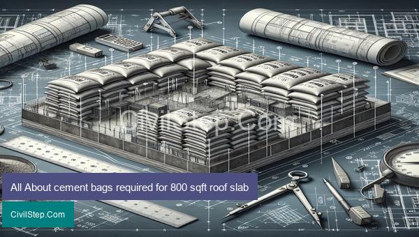 All About cement bags required for 800 sqft roof slab