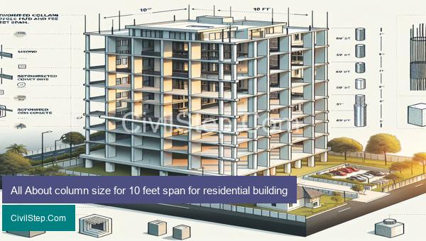 All About column size for 10 feet span for residential building