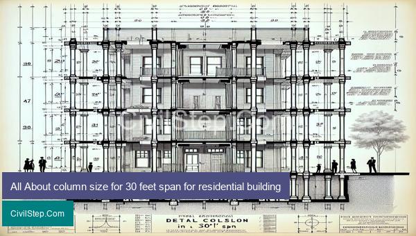 All About column size for 30 feet span for residential building