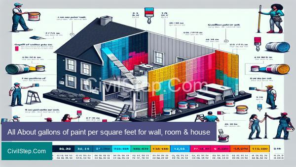 All About gallons of paint per square feet for wall, room & house