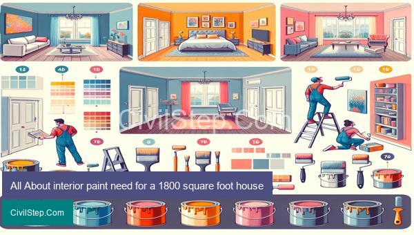 All About interior paint need for a 1800 square foot house