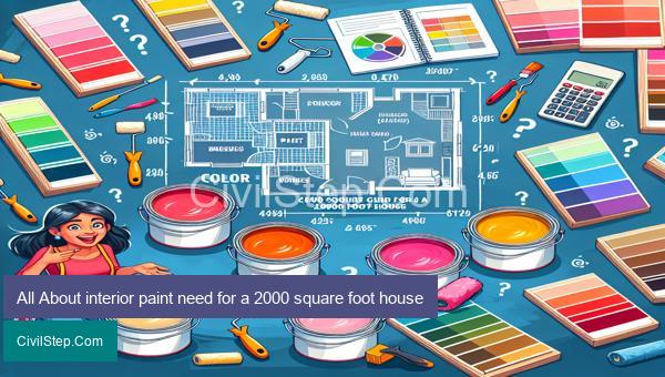 All About interior paint need for a 2000 square foot house