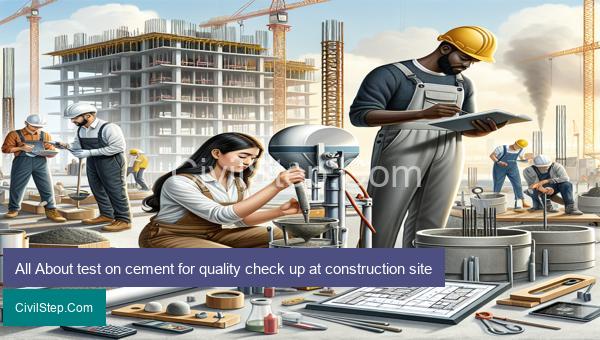 All About test on cement for quality check up at construction site
