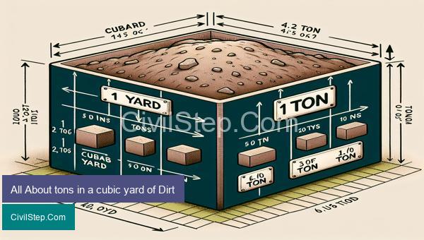 All About tons in a cubic yard of Dirt