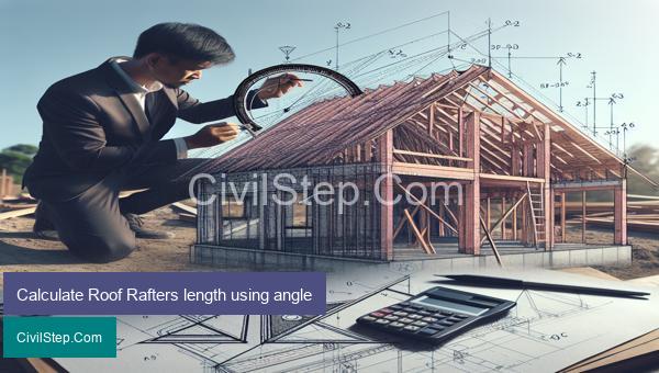 Calculate Roof Rafters length using angle