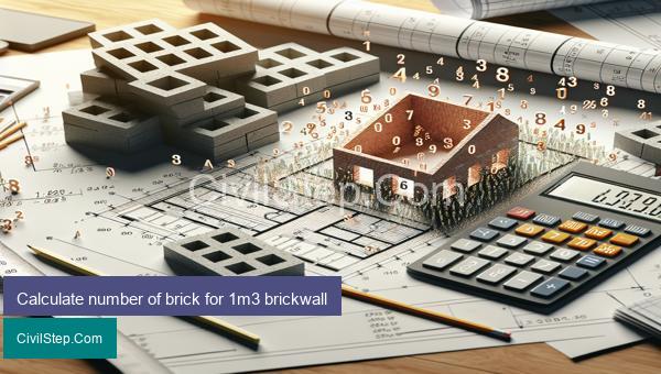 Calculate number of brick for 1m3 brickwall