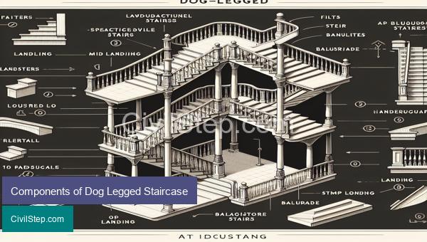 Components of Dog Legged Staircase