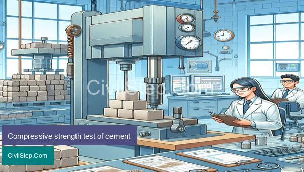 Compressive strength test of cement