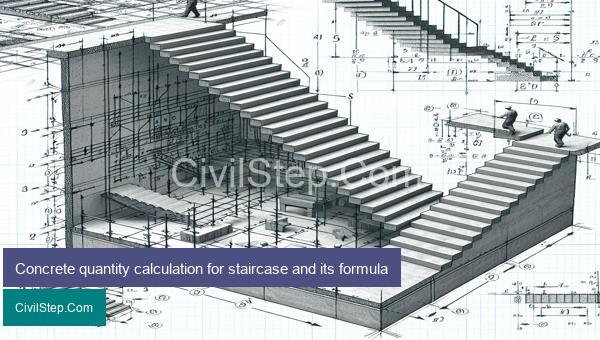 Concrete quantity calculation for staircase and its formula
