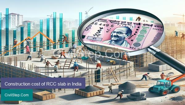 Construction cost of RCC slab in India