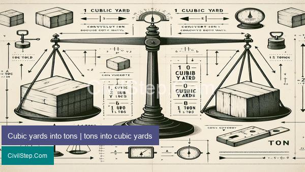 Cubic yards into tons | tons into cubic yards