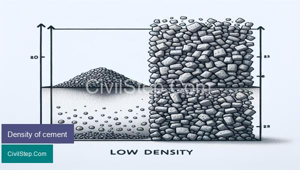 Density of cement