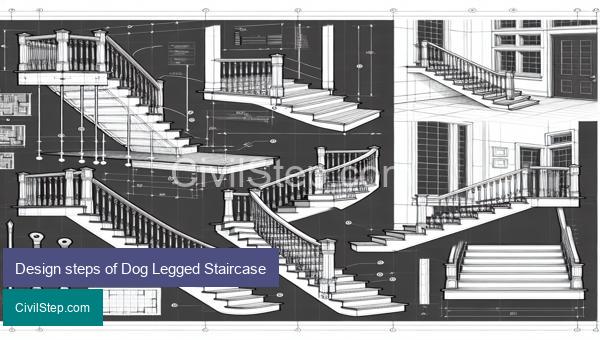 Design steps of Dog Legged Staircase