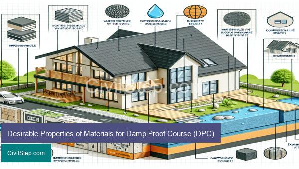 Desirable Properties of Materials for Damp Proof Course (DPC)