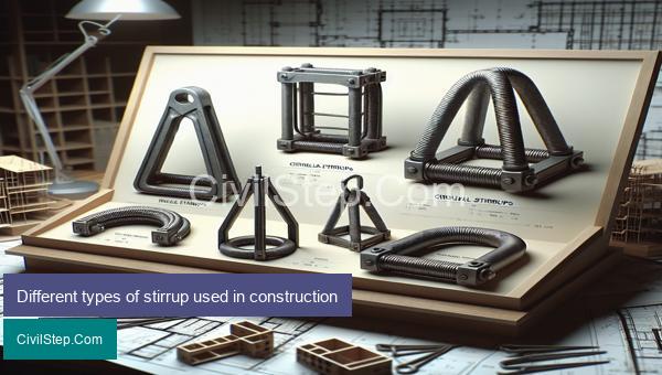 Different types of stirrup used in construction