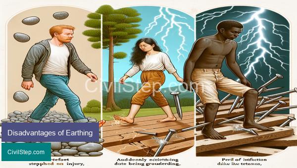 Disadvantages of Earthing