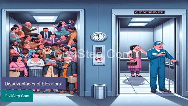 Disadvantages of Elevators