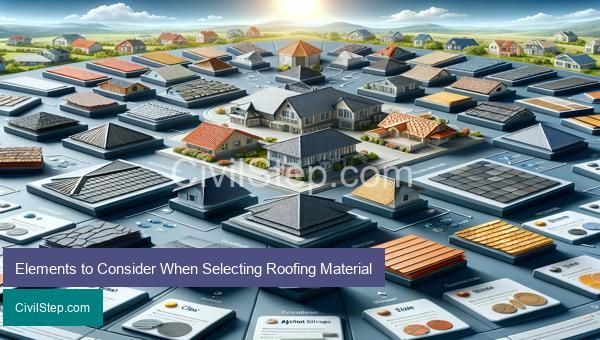 Elements to Consider When Selecting Roofing Material