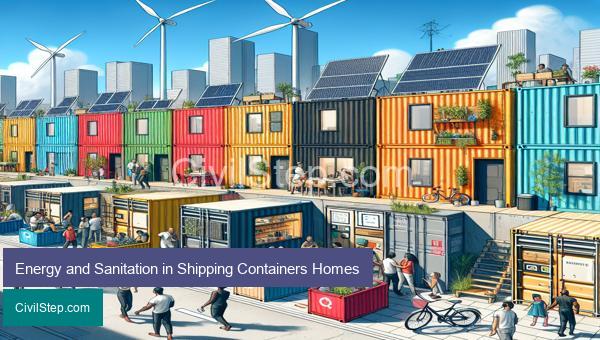 Energy and Sanitation in Shipping Containers Homes
