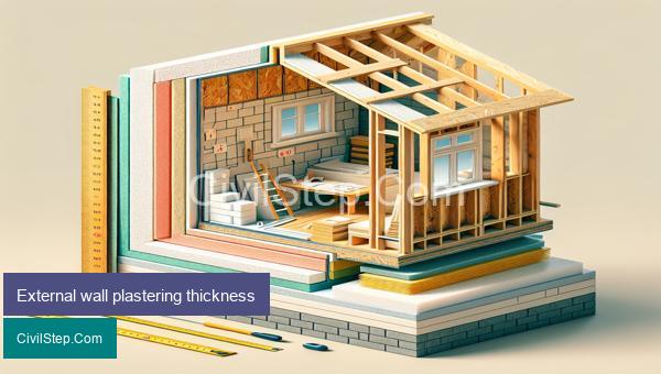 External wall plastering thickness
