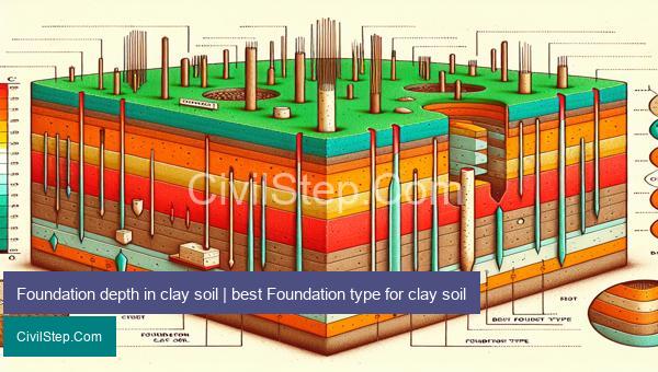 Foundation depth in clay soil | best Foundation type for clay soil