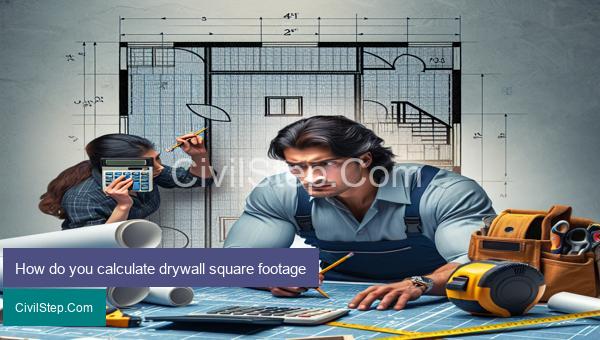How do you calculate drywall square footage