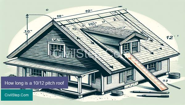 How long is a 10/12 pitch roof