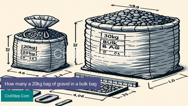 How many a 20kg bag of gravel in a bulk bag