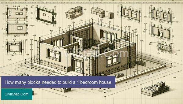 How many blocks needed to build a 1 bedroom house