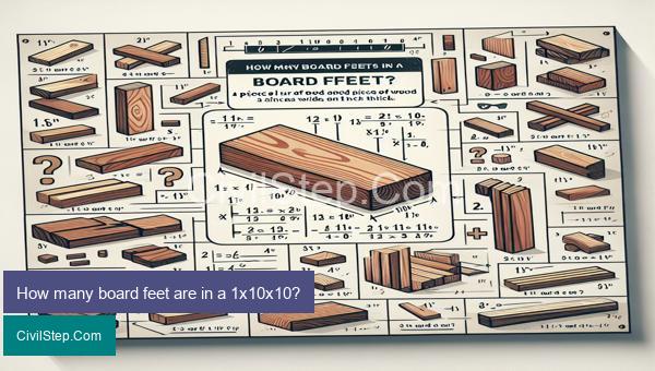 How many board feet are in a 1x10x10?