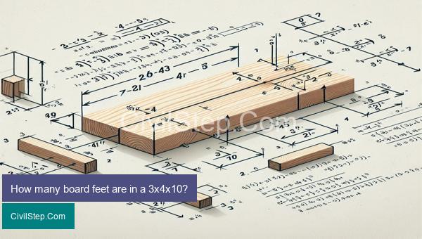 How many board feet are in a 3x4x10?
